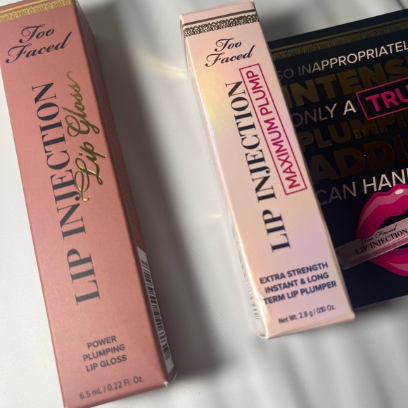 Too Faced Lip Injection Set: Wifey for Lifey Gloss & Maximum Plump Lipgloss - Picture 7 of 10